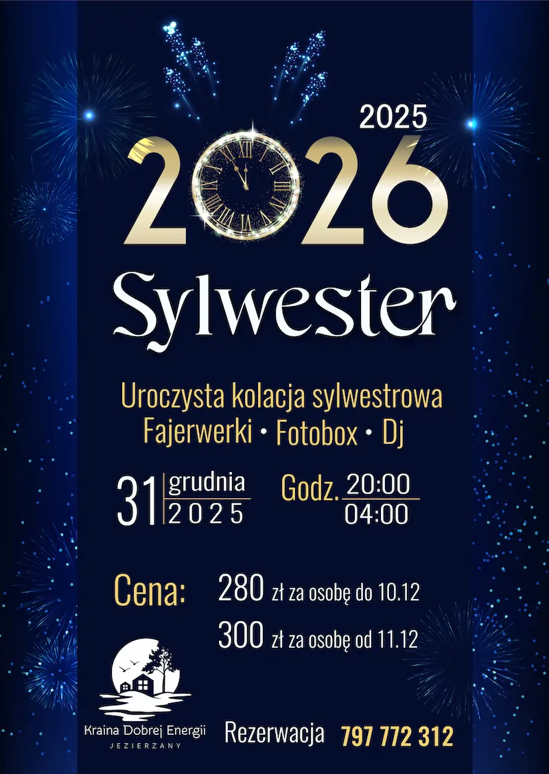 SYLWESTER Legnica 2025 – WCHODZIMY W NOWY ROK Z PRZYTUPEM!